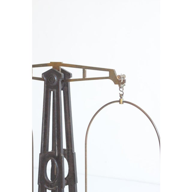 Antique Castiron and Brass Pharmacy Scale, 1900s For Sale - Image 5 of 18