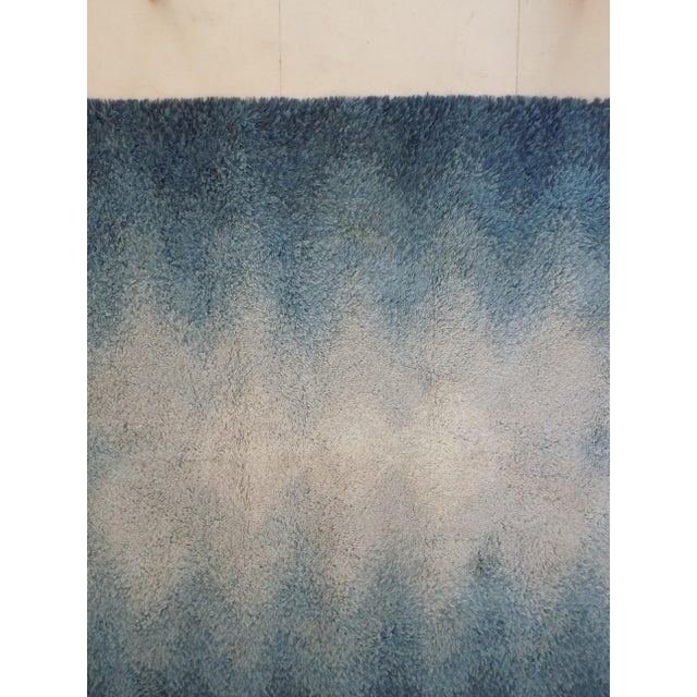 Long Space Age Rectangular Wool Rug, 1970s For Sale - Image 9 of 11