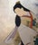 Showa Era Japanese Painted Panels "Samurai & Bijin", a Pair For Sale - Image 11 of 17