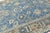 Blue Modern Oushak Style Hand-Knotted Wool Area Rug in French Blue, Slate Grey & Gold For Sale - Image 8 of 12