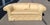 Beautiful Custom Made Sofa in a Safron Color Light Gold Fabric For Sale - Image 10 of 12