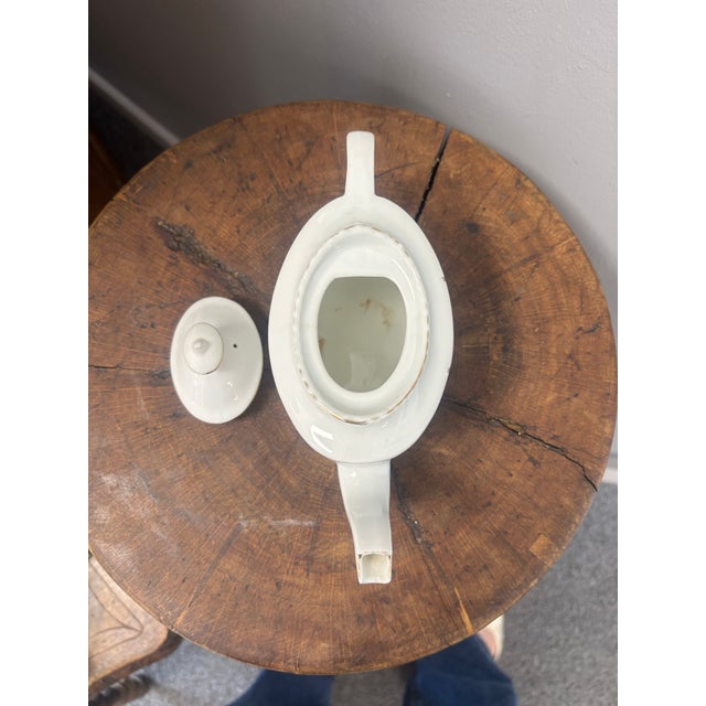 Early 20th Century English Porcelain Commemorative Coronation of George v and Mary Tea Pot For Sale - Image 4 of 5