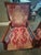 Brown Pair of French Wood Framed Upholstered Dining Chairs For Sale - Image 8 of 9