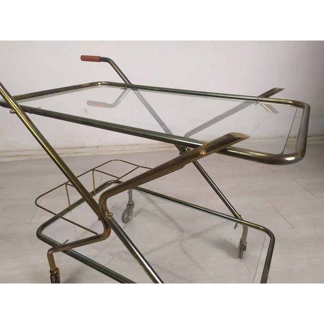 Metal Vintage Brass Bar Service, 1950s For Sale - Image 7 of 15