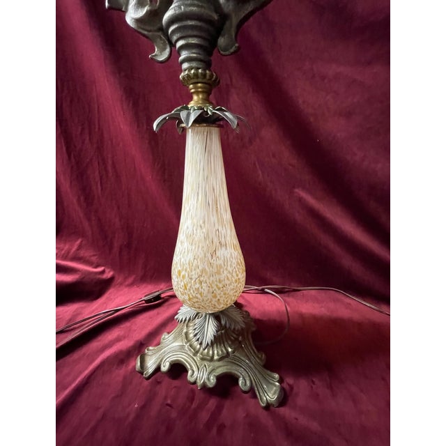 Pair of 1960s Regency Murano Style Lamps For Sale - Image 9 of 12