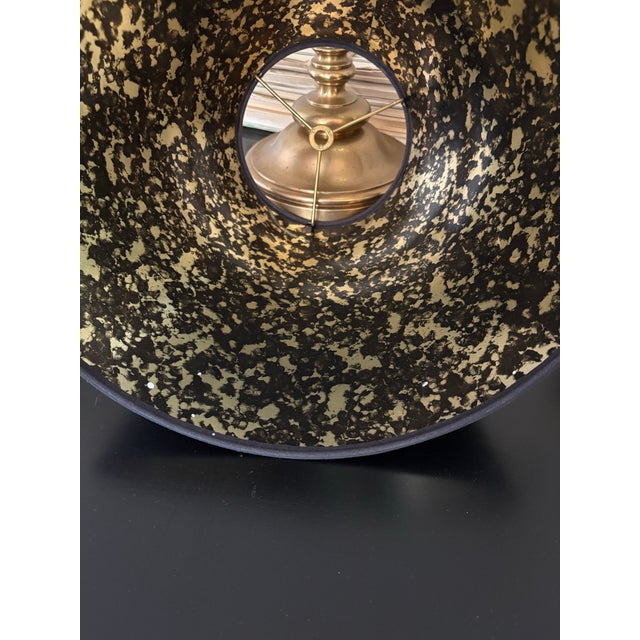 2000 - 2009 Chapman Manufacturing Co. Brass Barley Twist Candlestick Table Lamps With Foil Shades – Pair For Sale - Image 5 of 12