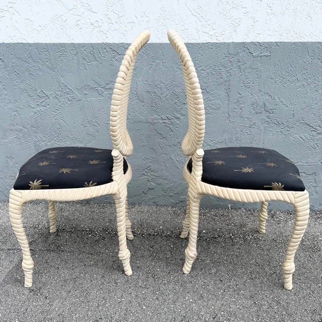 Wood Vintage French Provincial Carved Wood Cane Back Dining Chairs - Set of 6 For Sale - Image 7 of 12