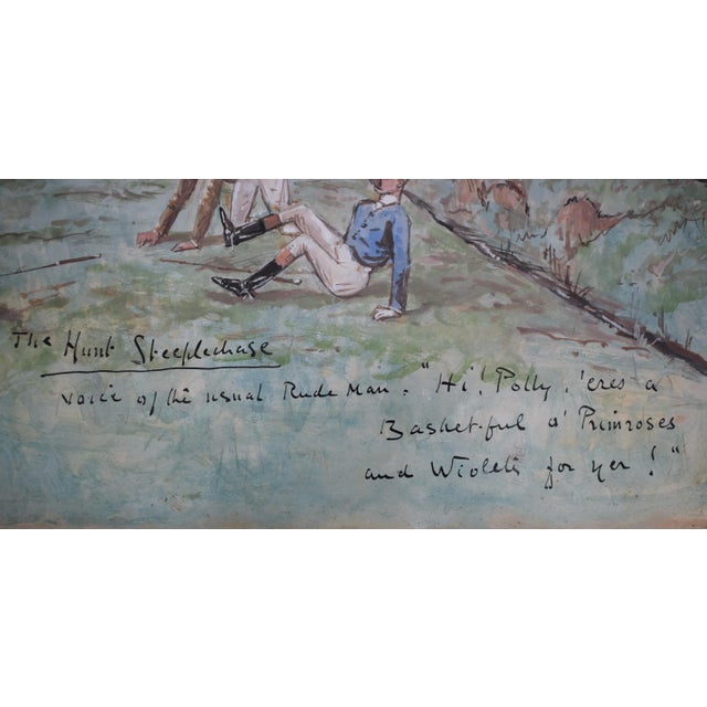 The Hunt Steeplechase Watercolour by Finch Mason For Sale - Image 4 of 6