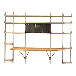 Kaos Modular Wall Shelving System in Aluminum by Antonia Astori for Driade, 1990s For Sale