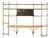 Kaos Modular Wall Shelving System in Aluminum by Antonia Astori for Driade, 1990s For Sale