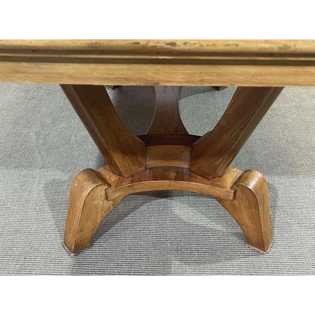 Art Deco Walnut Table in the style of Jules Leleu, 1930s For Sale - Image 12 of 16