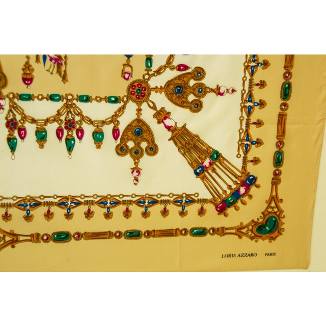Loris Azzaro Paris Silk Scarf 1980s For Sale - Image 11 of 12