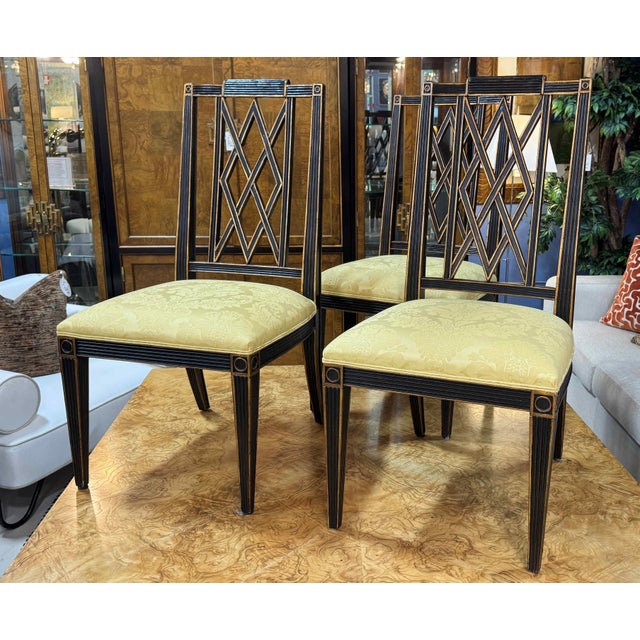 Late 20th Century Ferguson Copeland Neoclassical Blemheim Dining Side Chairs - Set of 6 For Sale - Image 5 of 12