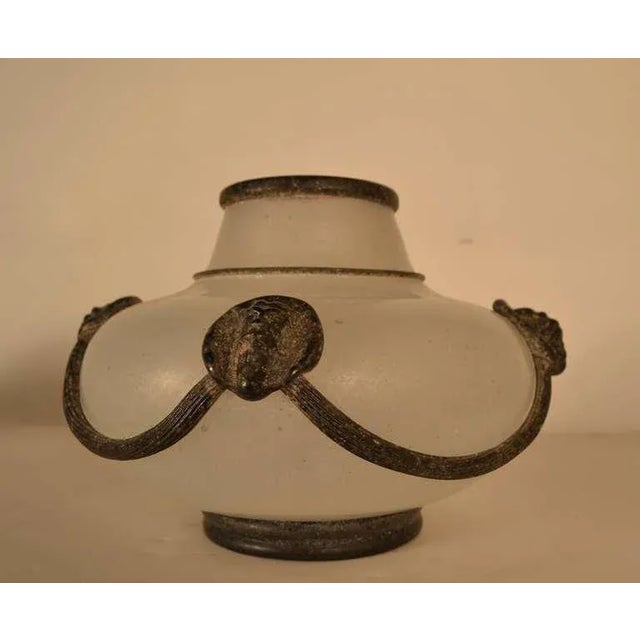 Ermanno Nason Two Piece Collection of Ermanno Nason Scavo Glass For Sale - Image 4 of 7