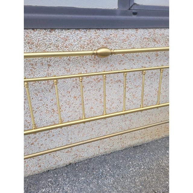 Vintage Gilt Brass Headboard, 1970s For Sale - Image 10 of 12