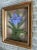 Mid 20th Century Stereographic Edmond J Nogar Original Oil Painting on layered glass captures the beauty of an Iris Flower...