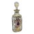 Crystal Perfume Bottle With Its Flower Stopper and Heraldic Coat of Arms 1850 France For Sale