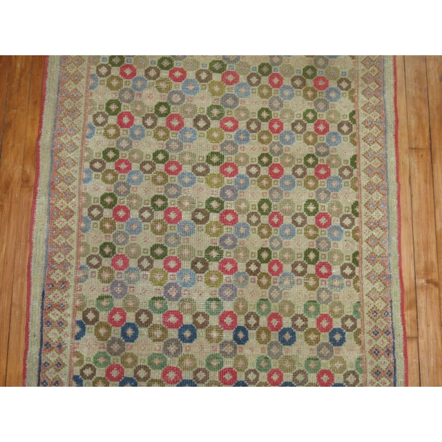 Art Deco Vintage Turkish Runner For Sale - Image 4 of 6