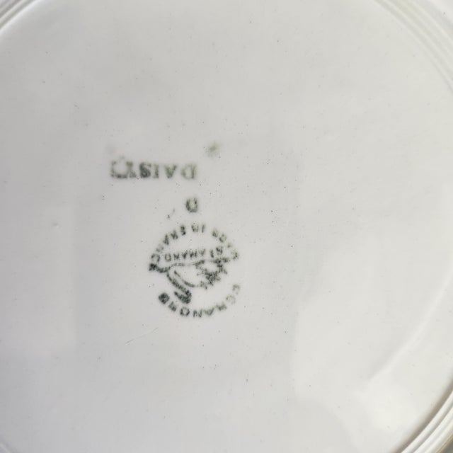 1940s French Art Deco Cafe Plates, Set 6 For Sale - Image 4 of 4