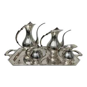 Japanese Silver Plated Coffee or Tea Set - 5 Pieces