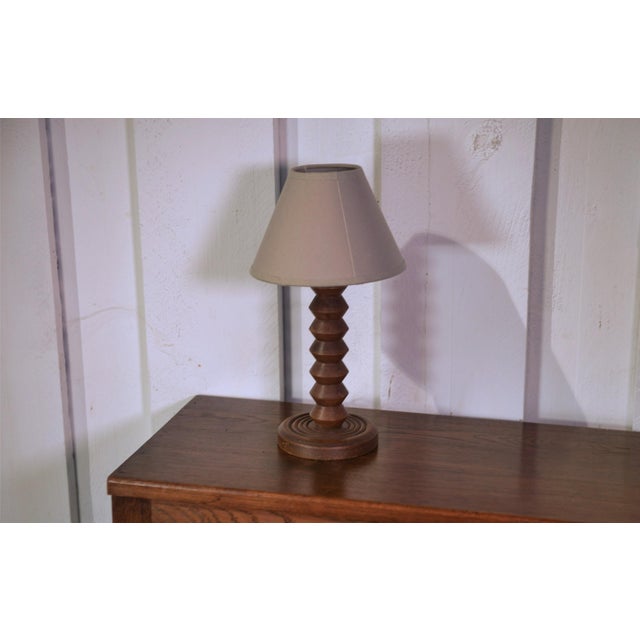 Brutalist Lamp in the style of Charles Dudouyt, 1950s For Sale - Image 3 of 5