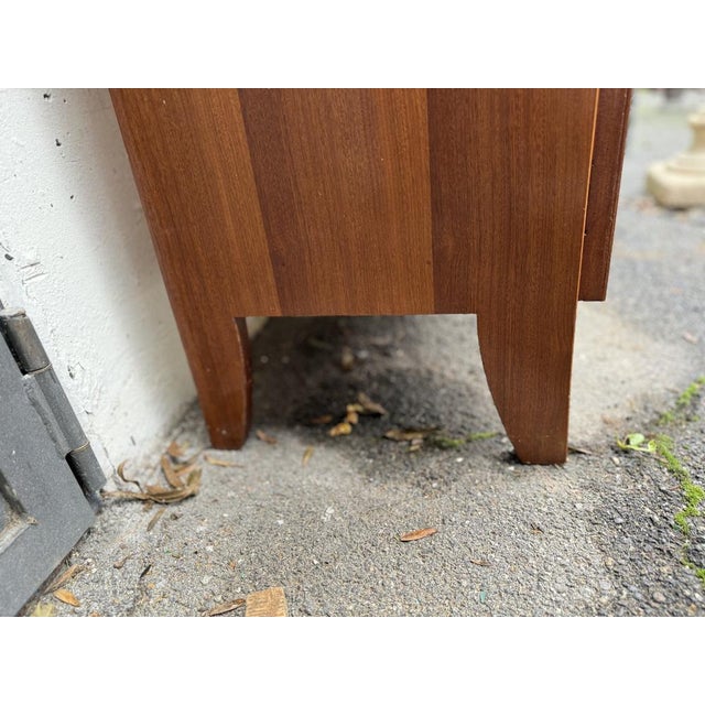 Wood Vintage Brown Teak, Liberia For Sale - Image 7 of 10