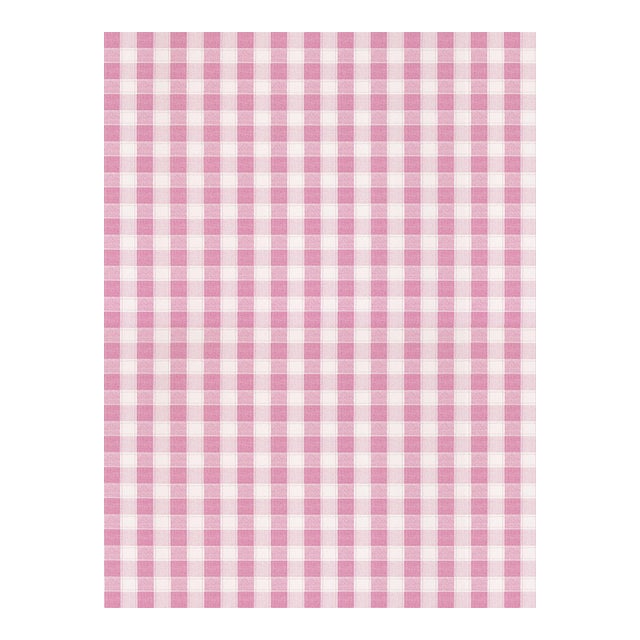 The House of Scalamandré Checkers Wallpaper, Berry For Sale