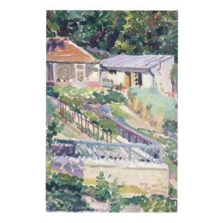 Pierre Chapuis, Study at Raincy, 1910, Oil on Paper For Sale