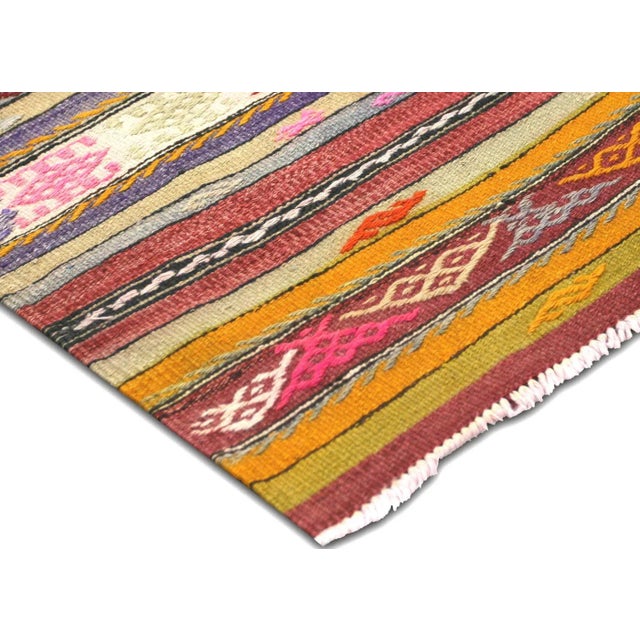 Traditional 1950s Turkish Kilim For Sale - Image 3 of 6