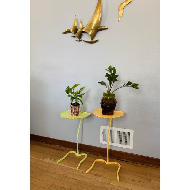 Pair of Vintage Lily Pad Nesting Tables, Attributed to John Salterini For Sale - Image 14 of 14