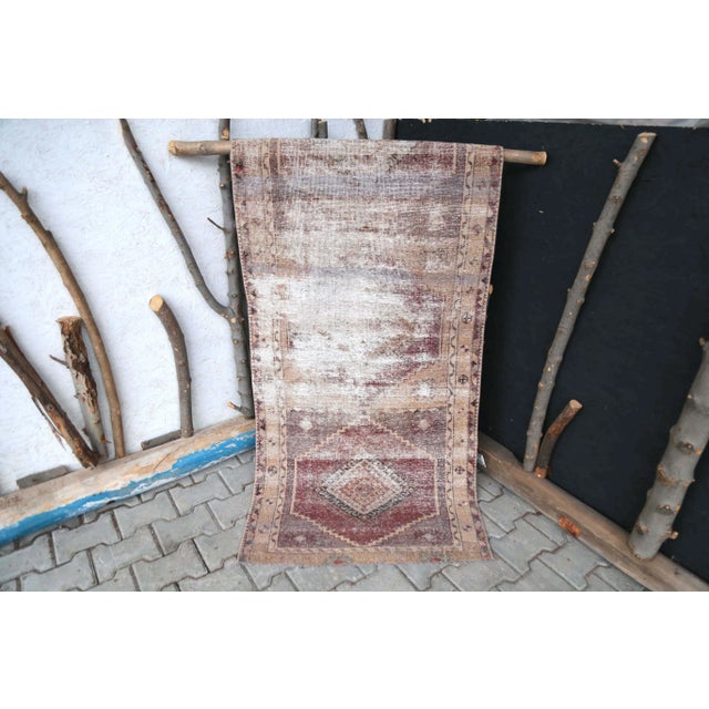 1960s Vintage Turkish Nomadic Wool Runner-2′7'×6′7″ For Sale - Image 10 of 11