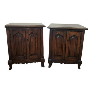Last Call!! Pair of Vintage Guy Chaddock Melrose Collection French Country Nightstands For Sale