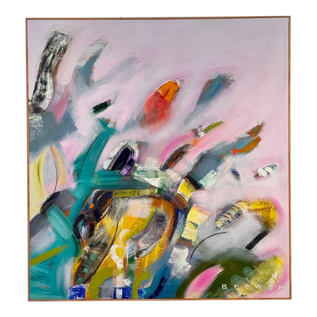 Madi Gras, Original Painting by James Brewer, Framed For Sale