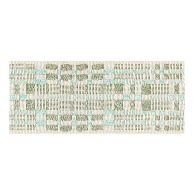 Sample - Schumacher Brimfield Tape in Sage For Sale
