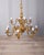 20th Century Classic Twelve-Light Gilded Bronze Chandelier, 1950s For Sale - Image 4 of 16