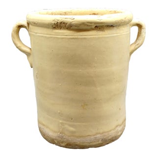 19th-Century Glazed Italian Confit Jar Pot For Sale