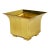 Vintage Postmodern Square Brass Cachepot Planter For Sale