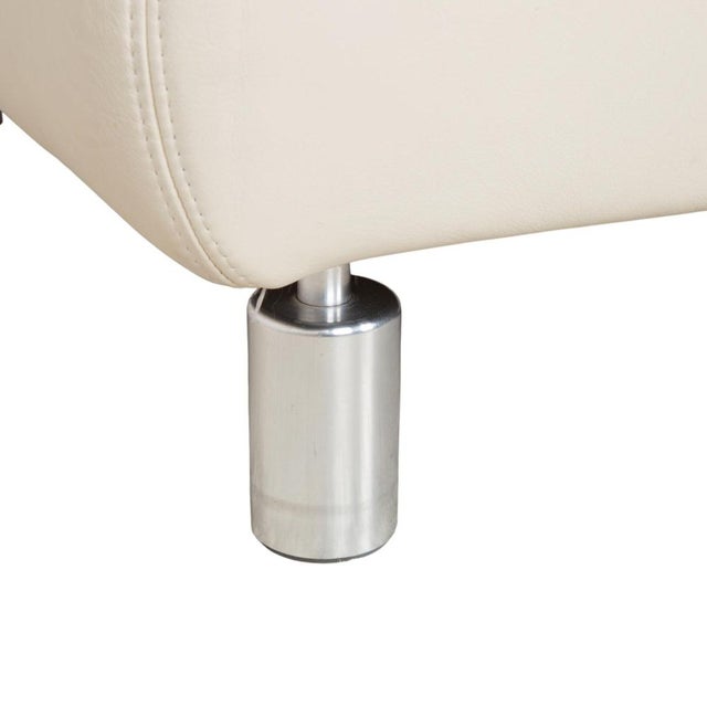 Animal Skin Rivoli 3-Seater Sofa in Cream Leather from Koinor For Sale - Image 7 of 16