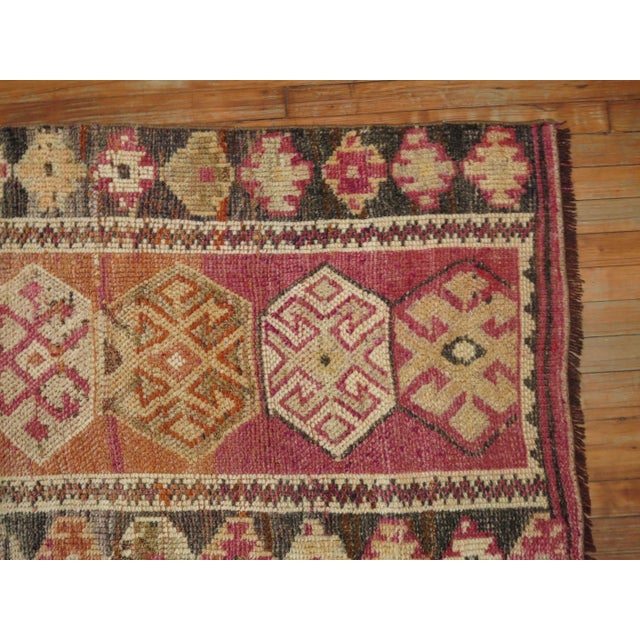 Vintage Zabihi Collection Turkish Anatolian Runner - 2'9" x 11'10" For Sale - Image 9 of 9