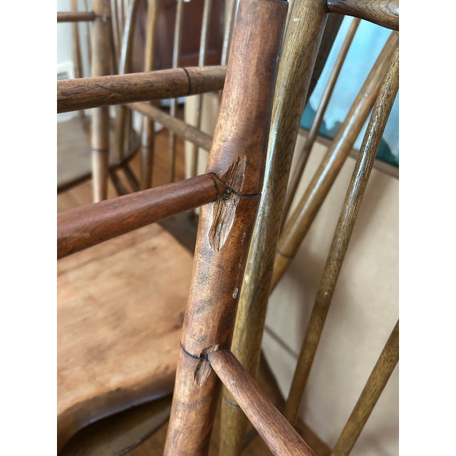 Set of Five 19th C. American Bird Cage Windsor Chairs For Sale In San Francisco - Image 6 of 10