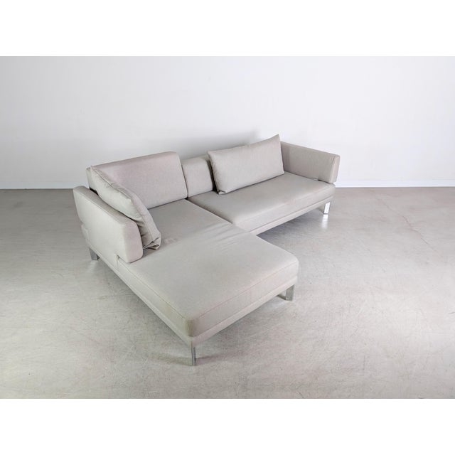 Sento Sofa in Grey Fabric from Rolf Benz For Sale - Image 4 of 14