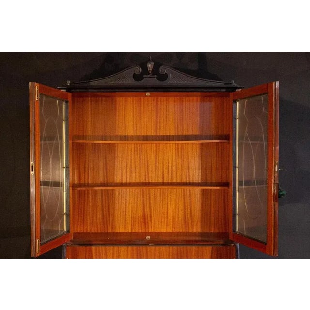 Mid-Century Italian Cabinet Bookcase, 1950s For Sale - Image 11 of 16