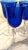 Glass Cobalt Blue, Twisted Stem Wine Glasses - Set of 5 For Sale - Image 7 of 11
