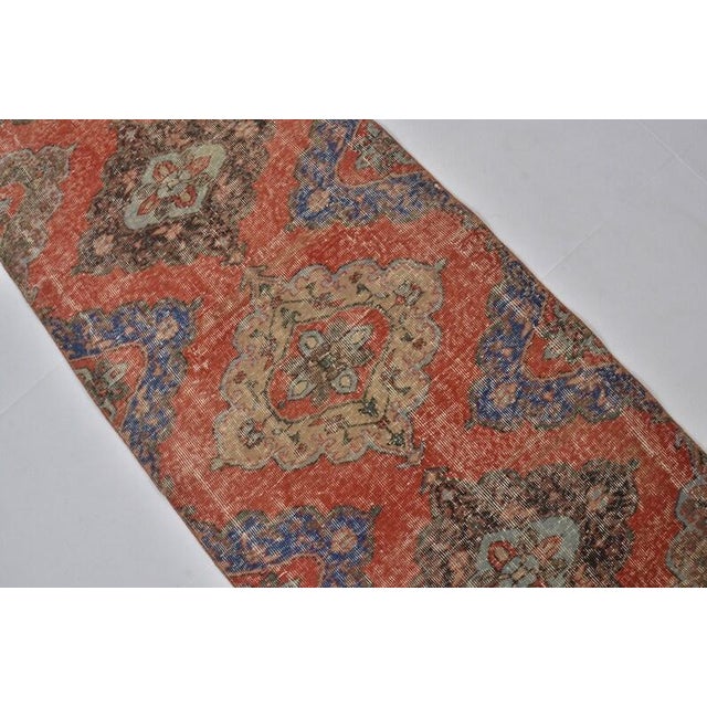 1960s 1960s Oushak Anatolian Kurdish Runner For Sale - Image 5 of 10