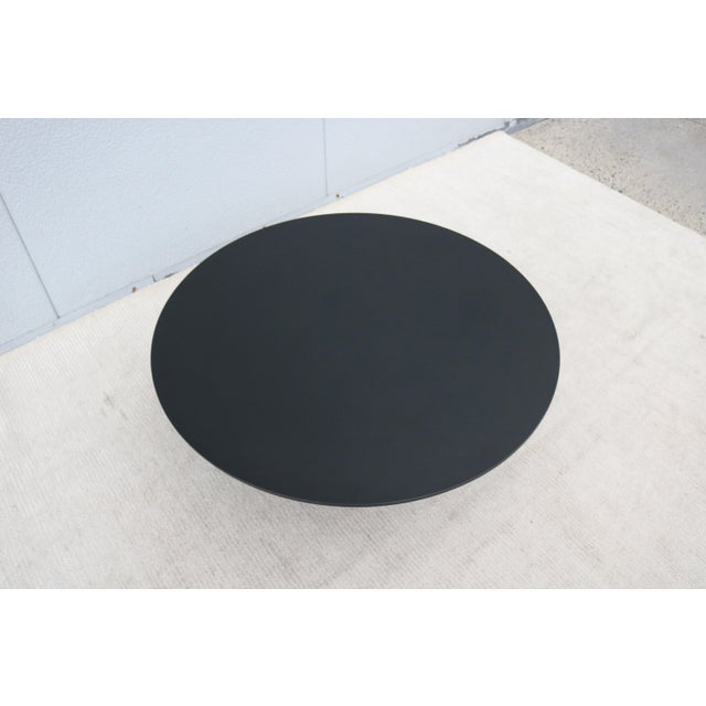 Minimalist Piergiorgio Cazzaniga for Andreu World Reverse Round Occasional Table For Sale - Image 9 of 15