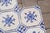 Antique 1920s Portuguese Ceramic Tiles With Stylized Art Deco Rosette Motif Set of 14 For Sale - Image 12 of 18