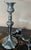 Mid 20th Century Silver Plate Single 3 Light Candelabra Candle Holder For Sale - Image 9 of 11