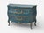 Single Royal Blue and Parcel-Gilt Decorated Bombay Commode or Chest For Sale - Image 4 of 10