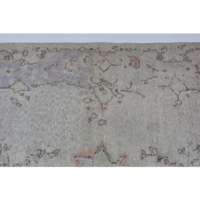 Textile 1970s Vintage Turkish Nomadic Kilim Rug - 7′1″ × 10′9″ For Sale - Image 7 of 15