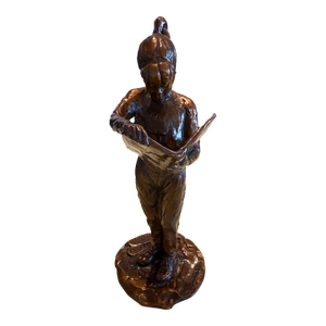 “Bookworm Il” Bronze Sculpture by Gary Price